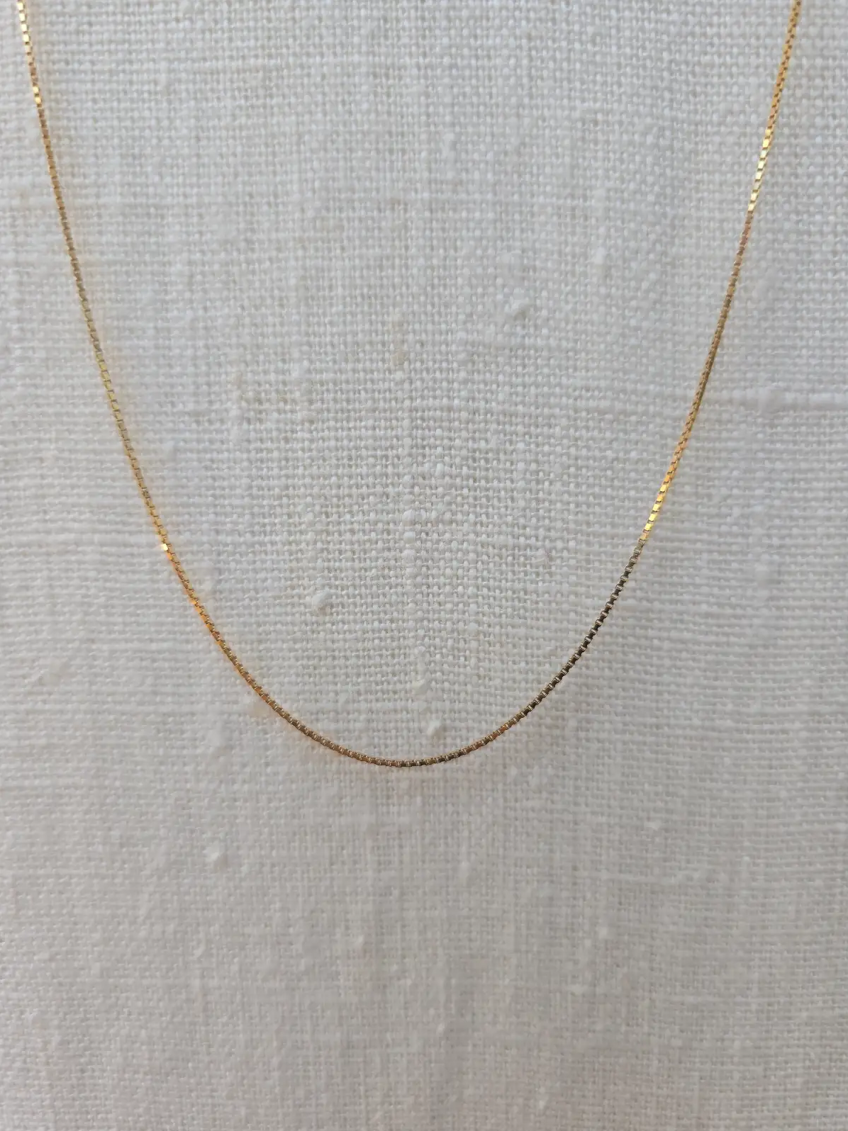 CHAINE PLAQUE OR