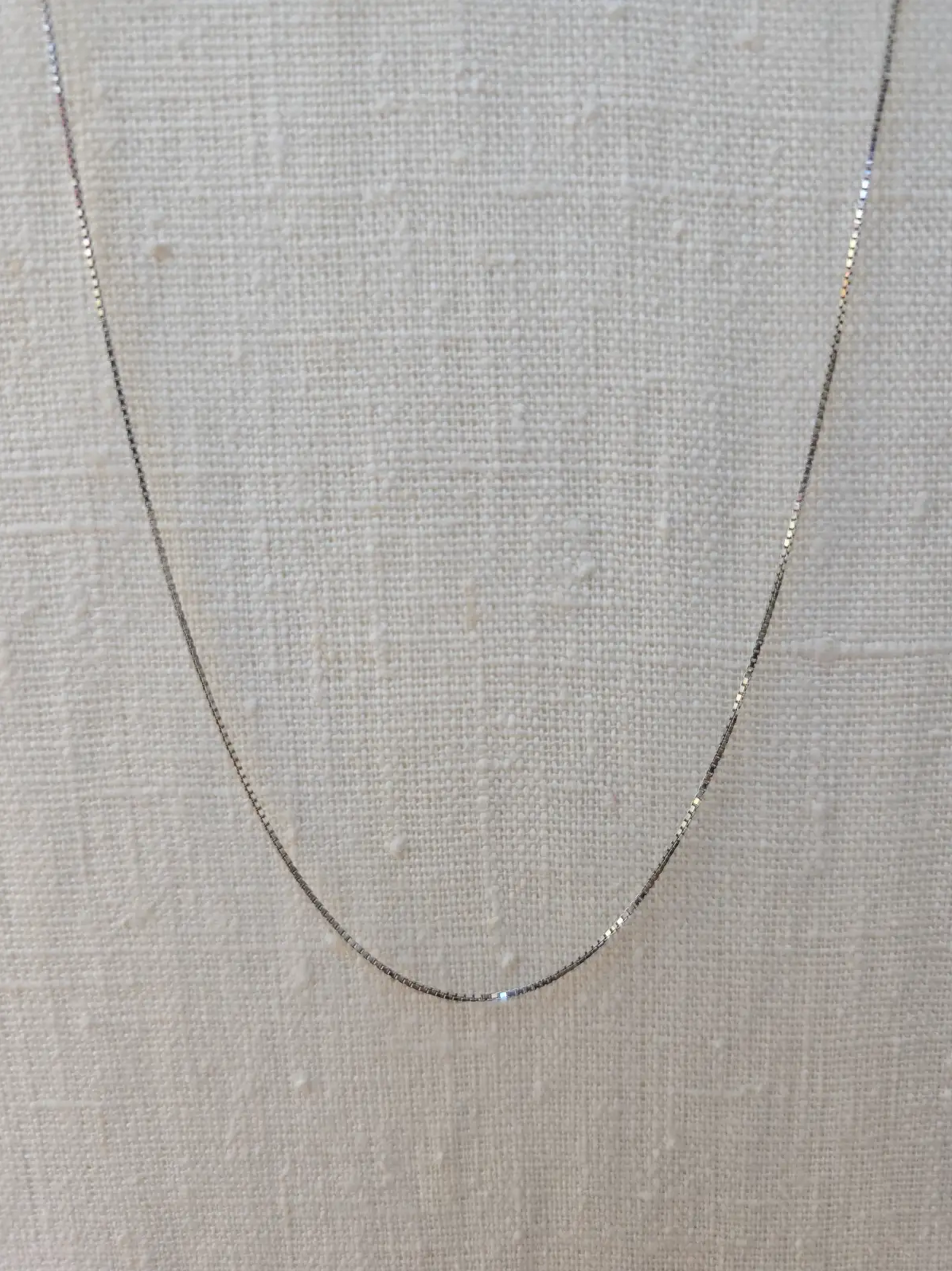 CHAINE OR BLANC 18 CARATS
